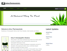 Tablet Screenshot of ankurpharma.org